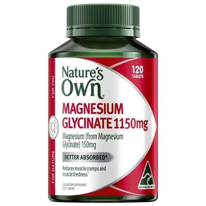 (PRE ORDER) Nature's Own Magnesium Glycinate 120 Tablets shelf life 2yrs
